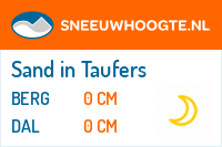 Sneeuwhoogte Sand in Taufers